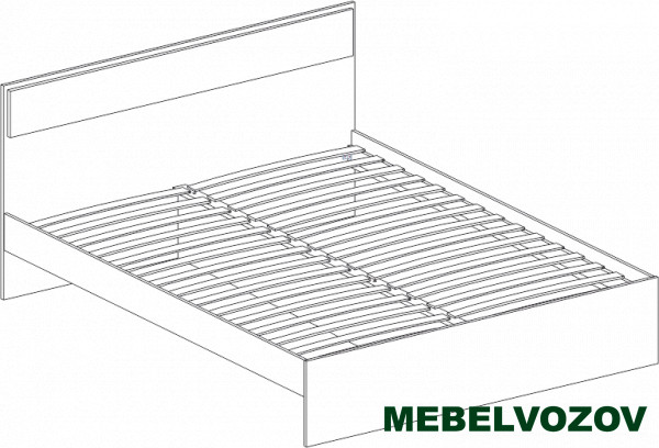 Кровать полутороспальная Next 72 без ящика с ортопедическим основанием от магазина Мебельвозов в Нижнем Новгороде