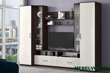 Стенка в гостиную Лайт от интернет магазина Mebelvozov в Нижнем Новгороде