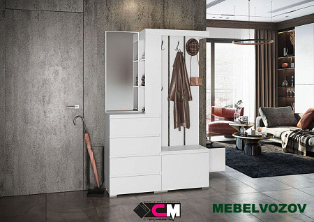 ХЕЛЕН ПР-01 Прихожая (БЕЛЫЙ) от магазина Мебельвозов в Нижнем Новгороде