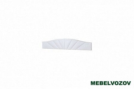 "Александрия" КР-106 Кровать 0,9 м с настилом ЛДСП и мягким щитом ЩМ-106 детальное изображение от магазина mebelvozov.ru в Нижнем Новгороде