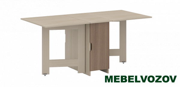 Стол кухонный СТ-02(Ясень шимо светлый/темный) от магазина Мебельвозов в Нижнем Новгороде