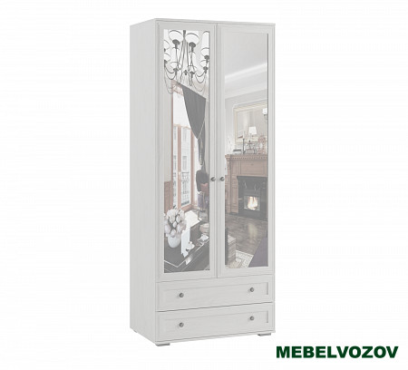Шкаф двухстворчатый с зеркалом РШ-24 Ричард (анкор светлый) от компании Мебельвозов в Нижнем Новгороде