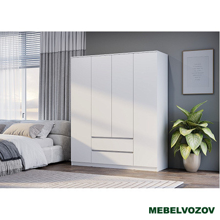 Шкаф 4-х створчатый "Симпл" ШК-13 Белый от компании Мебельвозов в Нижнем Новгороде
