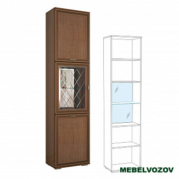 Пенал с витриной ЛШ-5 Ливорно (орех донской) от Mebelvozov в Нижнем Новгороде