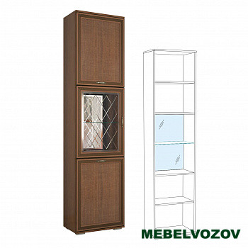 Пенал с витриной ЛШ-5 Ливорно (орех донской) от Mebelvozov в Нижнем Новгороде