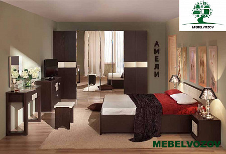 Модульная спальня Амели. Компоновка 2 (Венге) от магазина Мебельвозов в Нижнем Новгороде