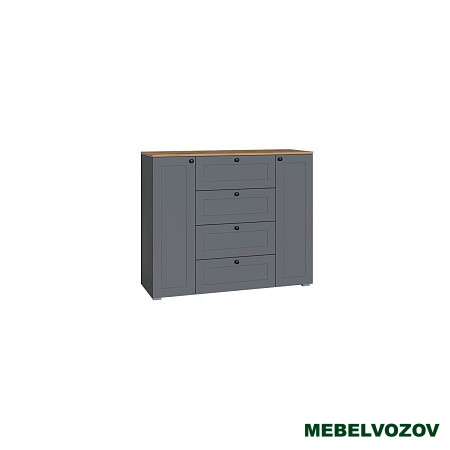 Остин Комод 16.221 (серый графит/дуб вотан) от магазина Мебельвозов в Нижнем Новгороде