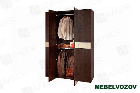  Шкаф с зеркалом  Амели 555 (Венге) от компании Мебельвозов в Нижнем Новгороде