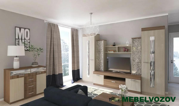 Шкаф для ТВ Рио 25 (Ясень шимо светлый/темный) от интернет магазина Mebelvozov в Нижнем Новгороде