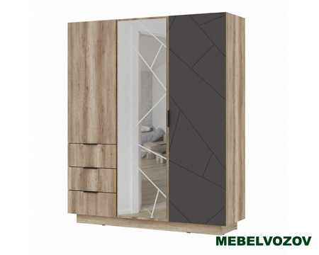 ДАЛЛАС ШК 01 Шкаф 3х-створчатый от компании Мебельвозов в Нижнем Новгороде