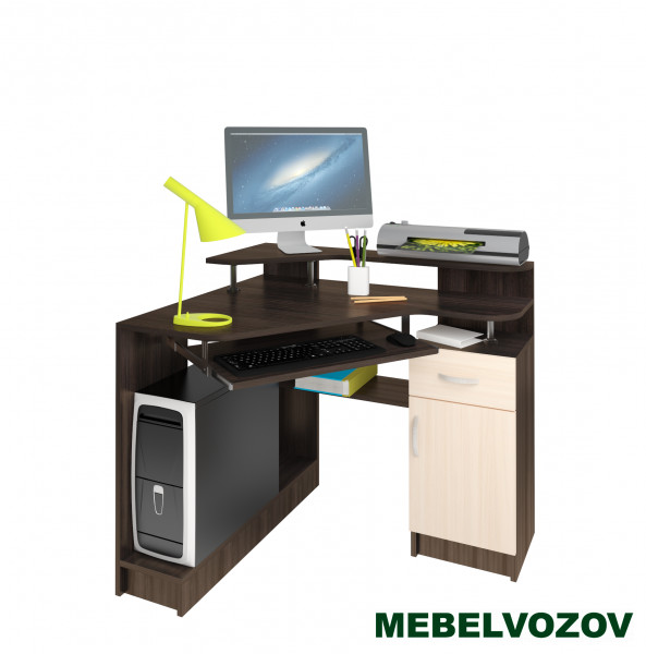 Стол компьютерный Интел-5(Бодега темный/ Бодега светлый) - фото от магазина Мебельвозов в Нижнем Новгороде Стол компьютерный Интел-5(Бодега темный/ Бодега светлый) от магазина Мебельвозов в Нижнем Новгороде