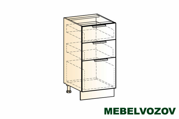 Стоун шкаф рабочий L400 3 ящ фото от Мебельвозов в Нижнем Новгороде