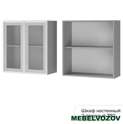 Белый кухонный гарнитур Прованс 2 Компоновка 4 от магазина Мебельвозов в Нижнем Новгороде