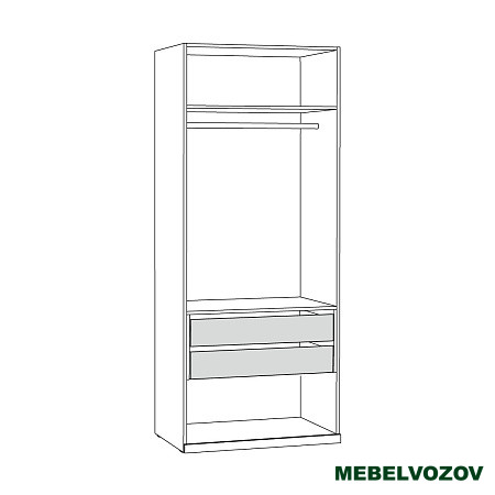 Амьен Шкаф-витрина 16.395 от компании Мебельвозов в Нижнем Новгороде