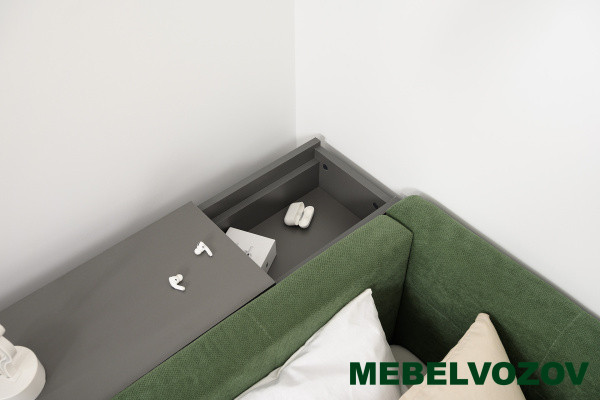 Марвэл Тумба выкатная 16.159 (Темно - серый U2601) детальное изображение от магазина mebelvozov.ru в Нижнем Новгороде