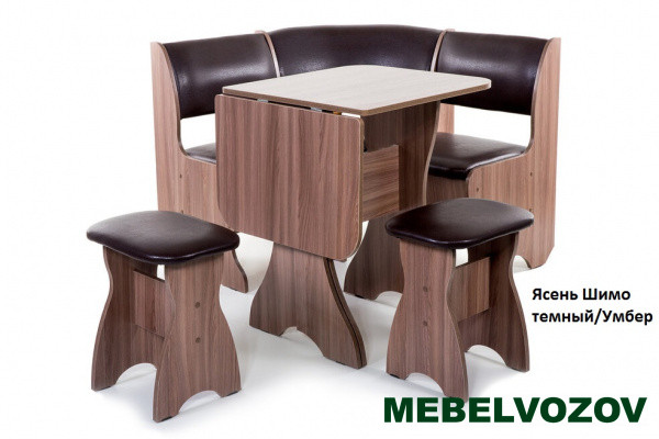 Кухонный уголок Тюльпан-мини Венге/Умбер от магазина Мебельвозов в Нижнем Новгороде