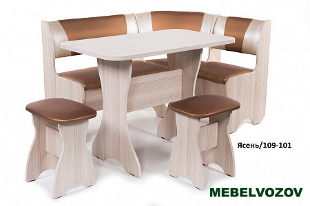 Кухонный уголок "Тюльпан" Венге/109-101 от магазина Мебельвозов в Нижнем Новгороде