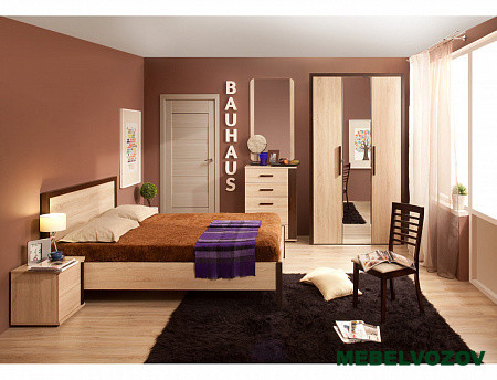 Модульная спальня (Баухаус) BAUHAUS. Компоновка 1 от магазина Мебельвозов в Нижнем Новгороде
