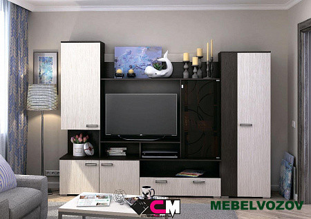 Стенка в гостиную Сиена (венге/дуб) от интернет магазина Mebelvozov в Нижнем Новгороде