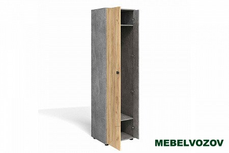 Шкаф распашной "Мини-Лайт" МЛ-2 (ателье светлое/дуб золотой крафт) от компании Мебельвозов в Нижнем Новгороде