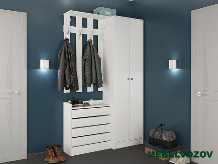 Модульная прихожая Ямайка (белый) от магазина Мебельвозов в Нижнем Новгороде