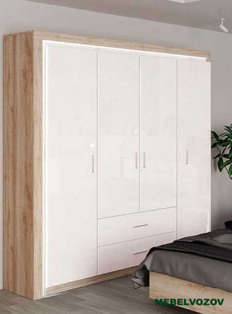 Шкаф 4-х створчатый Люмен №16  от компании Мебельвозов в Нижнем Новгороде