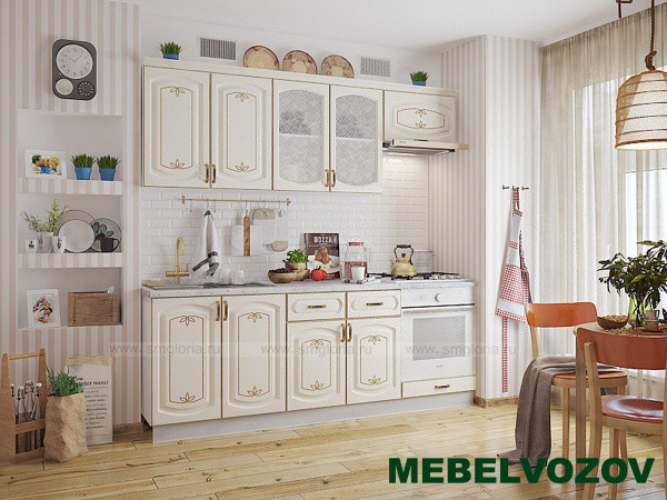 Фото шкаф навесной l600 h720 (2 дв. гл.) (эмаль) бергамо элемента от сайта Мебельвозов в Нижнем Новгороде