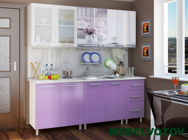 Кухонный гарнитур 2,0м "Люкс" - Акварель от магазина Мебельвозов в Нижнем Новгороде