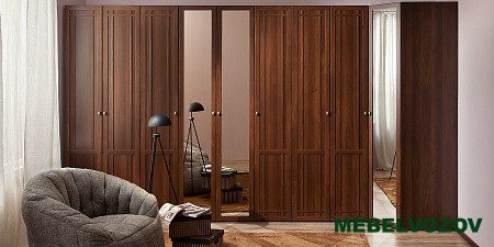 Пенал для белья Sherlock 611 ПРАВЫЙ (Орех Шоколадный) от компании Мебельвозов в Нижнем Новгороде