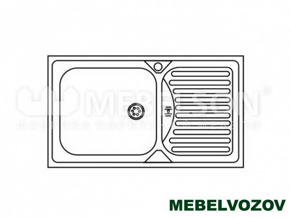 Фото мойка врезная clm760.435-gw6k левая бергамо элемента от сайта Мебельвозов в Нижнем Новгороде