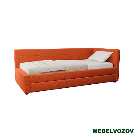 Марвэл 90 Кровать одинарная (EPIC 45 TERRA оранжевый) детальное изображение от магазина mebelvozov.ru в Нижнем Новгороде