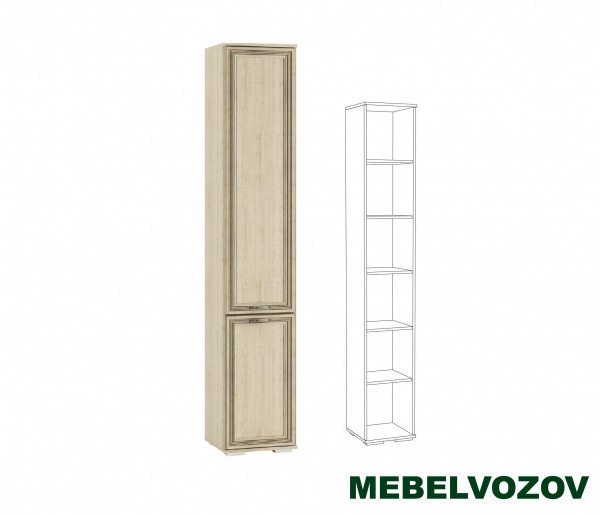 Пенал с полками ЛШ-1 Ливорно (Дуб Сонома) от компании Мебельвозов в Нижнем Новгороде