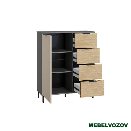 Марвэл Комод 16.234.01 (Темно - серый U2601) от магазина Мебельвозов в Нижнем Новгороде