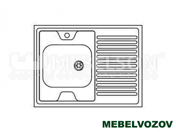 Фото мойка накладная std800.600-5c левая бергамо элемента от сайта Мебельвозов в Нижнем Новгороде