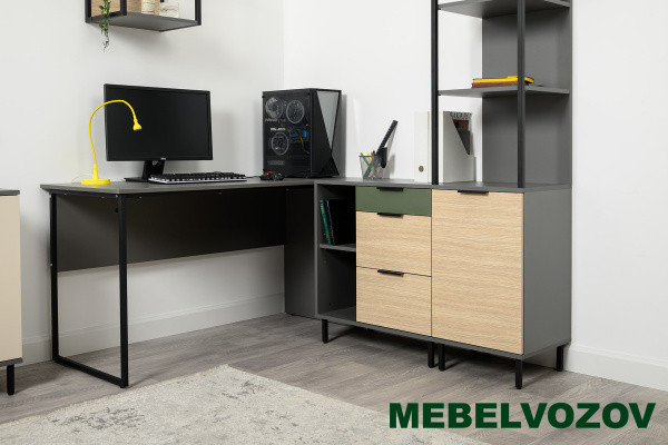 Марвэл Тумба 16.160 (Темно - серый U2601) детальное изображение от магазина mebelvozov.ru в Нижнем Новгороде