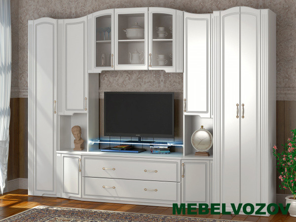 Шкаф-пенал ЛЕВЫЙ «Виктория 17» от компании Мебельвозов в Нижнем Новгороде