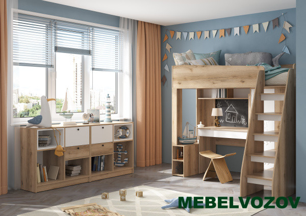 КИВИ КР-02 Кровать-чердак детальное изображение от магазина mebelvozov.ru в Нижнем Новгороде