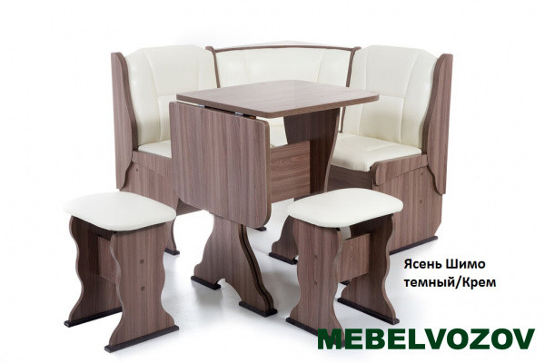 Кухонный уголок Нарцисс Ясень/Крем от магазина Мебельвозов в Нижнем Новгороде