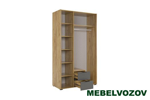 Адам Шкаф трехдверный (дуб крафт золотой/графит) - фото от компании Мебельвозов в Нижнем Новгороде Адам Шкаф трехдверный (дуб крафт золотой/графит) от компании Мебельвозов в Нижнем Новгороде