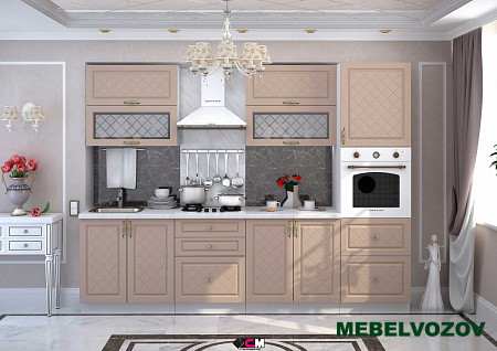 Кухонный гарнитур Модена 2800 (кофейный) H=720 от магазина Мебельвозов в Нижнем Новгороде