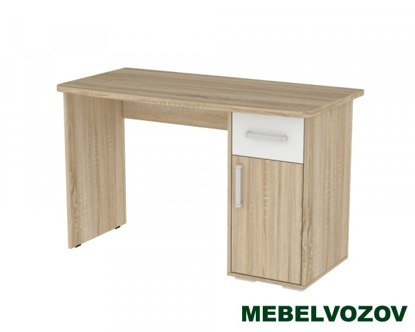 Стол компьютерный Лайт-1 1200 (Дуб сонома/белый) от магазина Мебельвозов в Нижнем Новгороде
