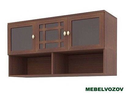 Шкаф навесной Орех шоколадный Sherlock 4  от компании Мебельвозов в Нижнем Новгороде