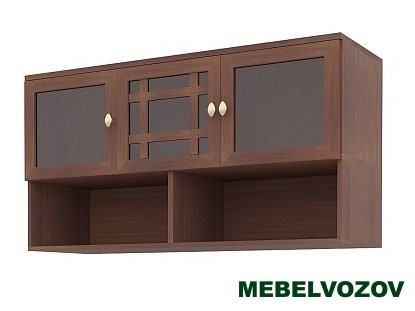 Шкаф навесной Орех шоколадный Sherlock 4  от компании Мебельвозов в Нижнем Новгороде