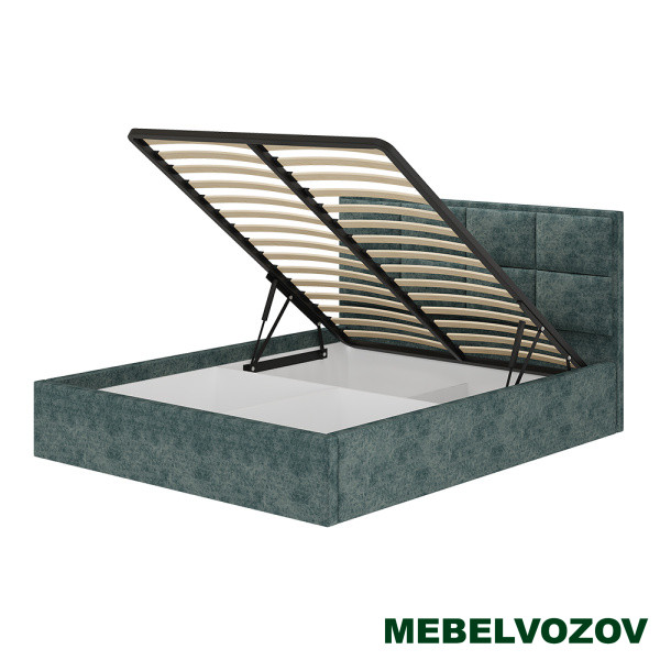 фото Кровать 160х200 с подъемным механизмом Линда (морская волна) от магазина Мебельвозов в Нижнем Новгороде Кровать 160х200 с подъемным механизмом Линда (морская волна) от магазина Мебельвозов в Нижнем Новгороде
