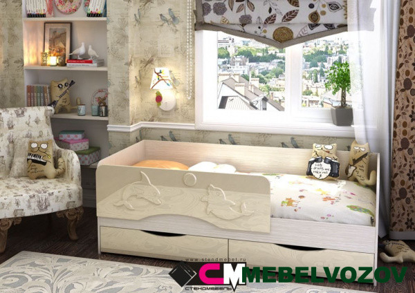 Детская кровать Алиса 1600 детальное изображение от магазина mebelvozov.ru в Нижнем Новгороде