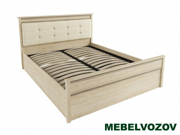 Кровать Ливорно 1,6 ЛКР-1 с ортопед. основанием на опорах (дуб сонома) от магазина Мебельвозов в Нижнем Новгороде