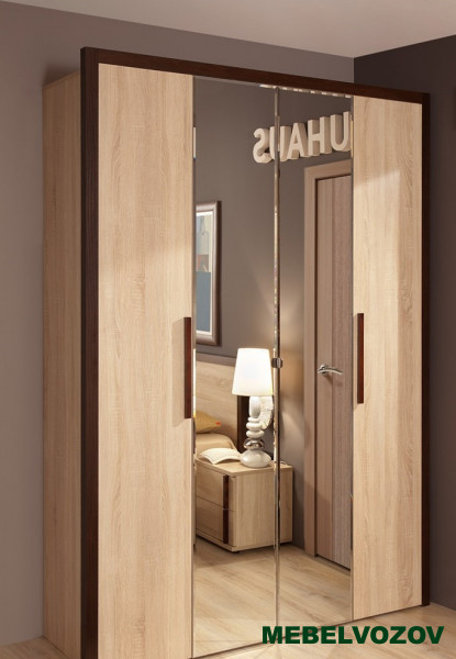 Шкаф с зеркалом для белья Bauhaus 9  от компании Мебельвозов в Нижнем Новгороде