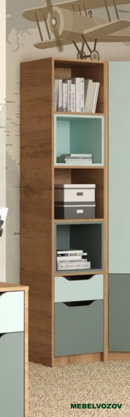 RICH Стеллаж СЖ-001 (Мята/голубой) детальное изображение от магазина mebelvozov.ru в Нижнем Новгороде