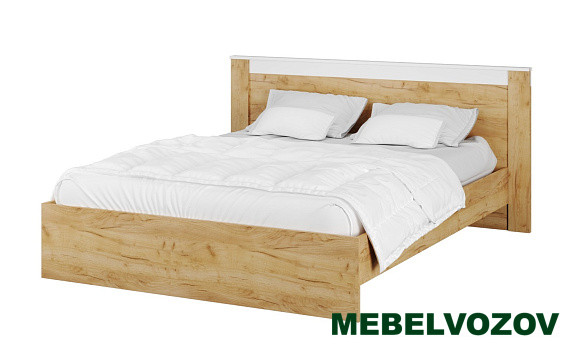 фото Кровать 160х200 Адель (белый/дуб крафт) от магазина Мебельвозов в Нижнем Новгороде Кровать 160х200 Адель (белый/дуб крафт) от магазина Мебельвозов в Нижнем Новгороде