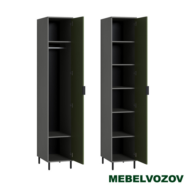 Марвэл Шкаф-пенал 16.316.01 (Темно - серый U2601) от компании Мебельвозов в Нижнем Новгороде